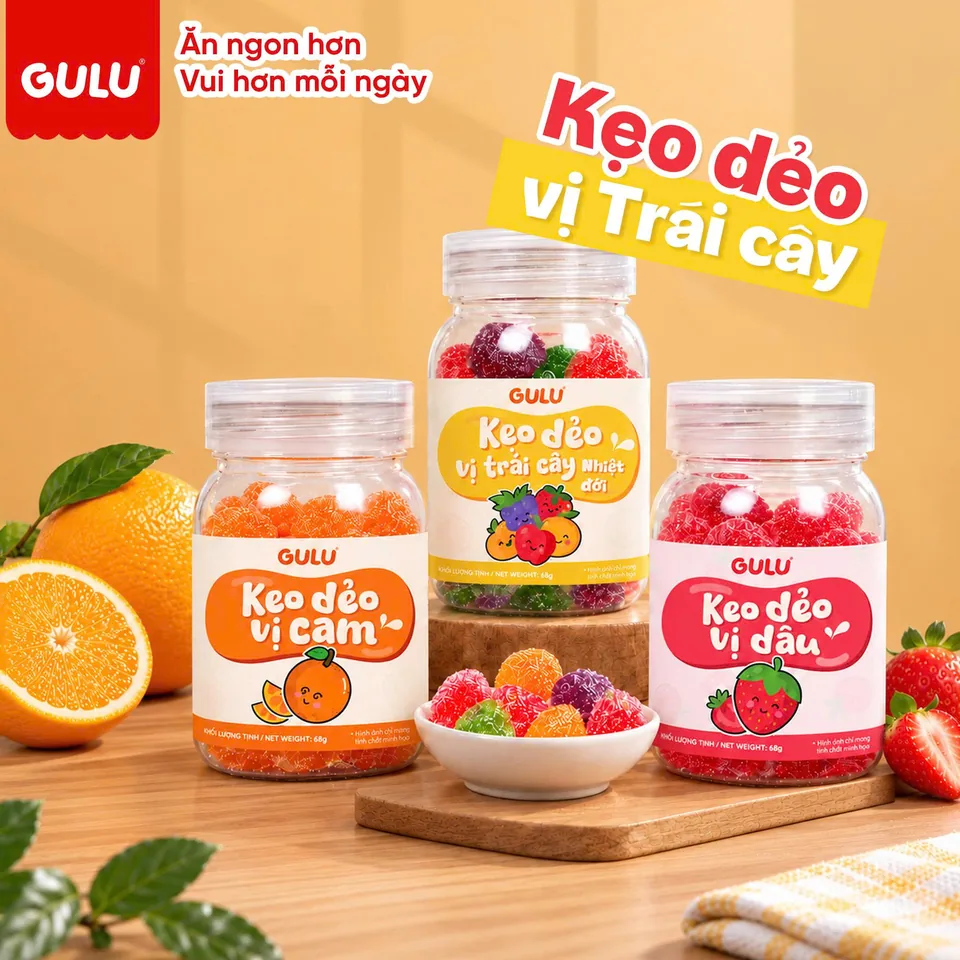Kẹo Dẻo Trái Cây GULU